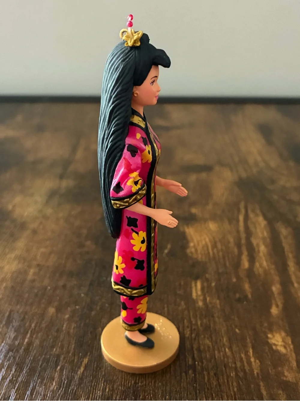 Hallmark Pink and Black Chinese Barbie Keepsake Ornament